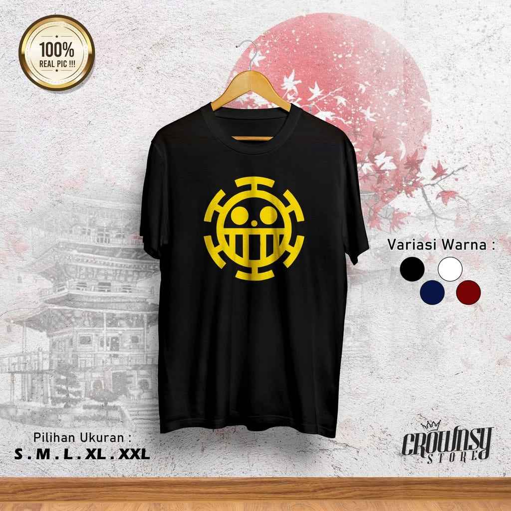 One Piece Anime Combed 30S warna kuning